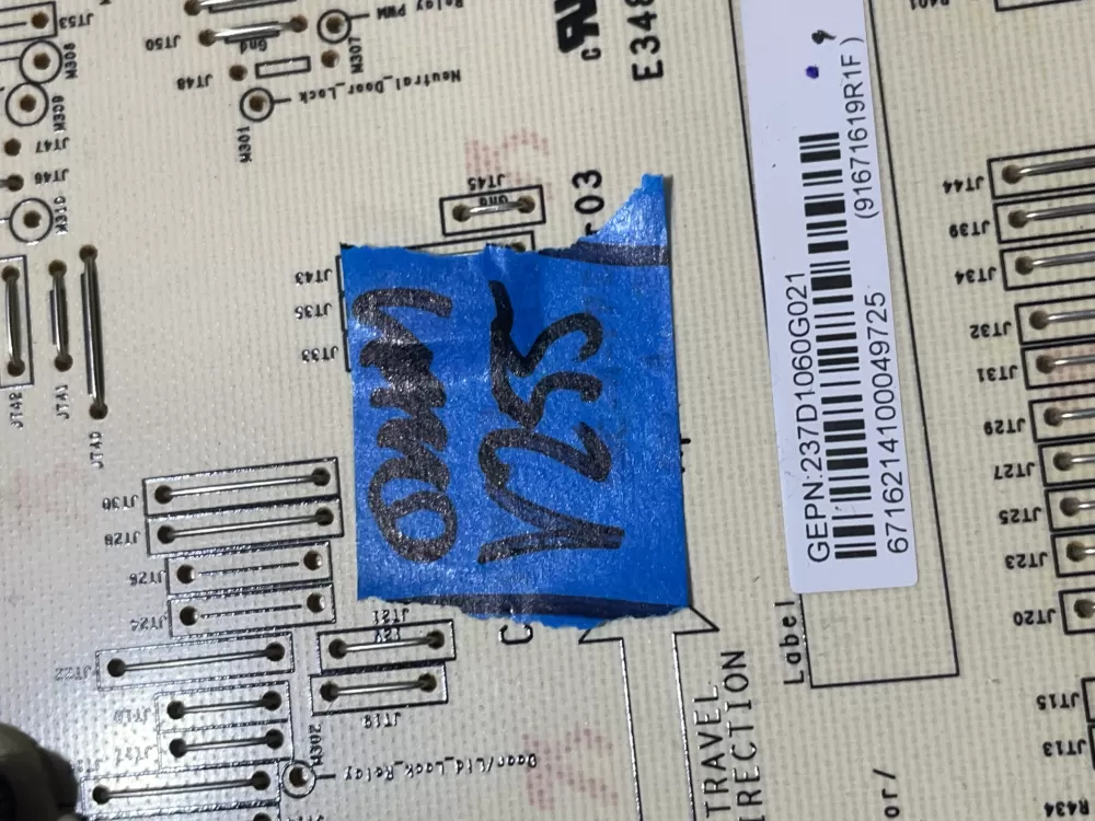 GE 237D1060G021 Washer Control Board AZ196578 | Wmv255