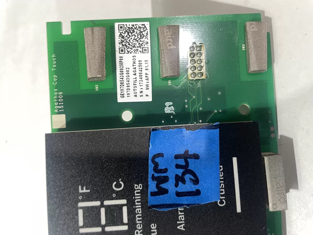 GE 200D5948P011 Refrigerator Display UI Control Board AZ205746 | Wm134