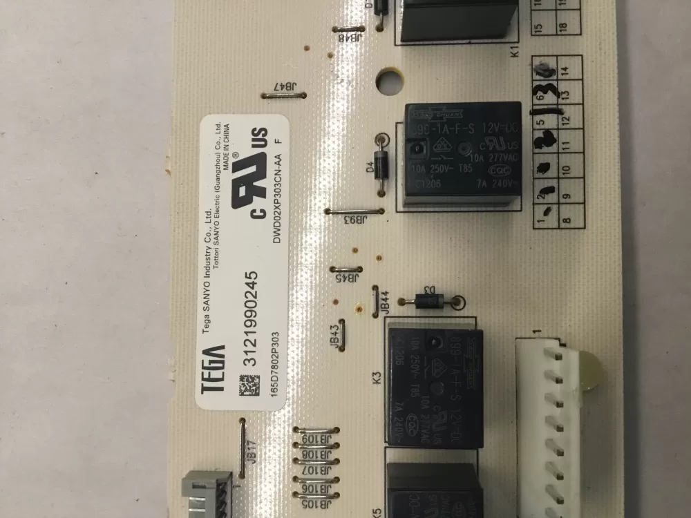 GE 165D7802P303 Dishwasher Control Board AZ99825 | BG1154