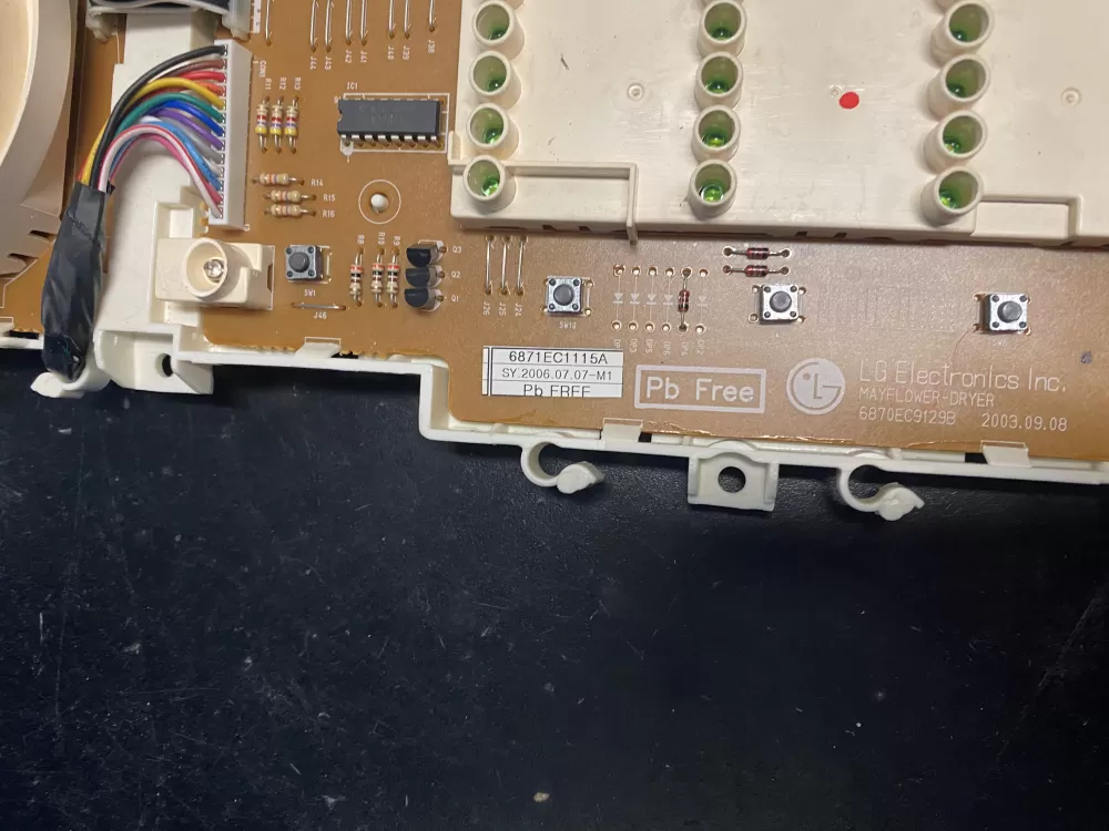 LG 6870EC9129B 6871EC1115A Dryer Control Board AZ12973 | BKV284