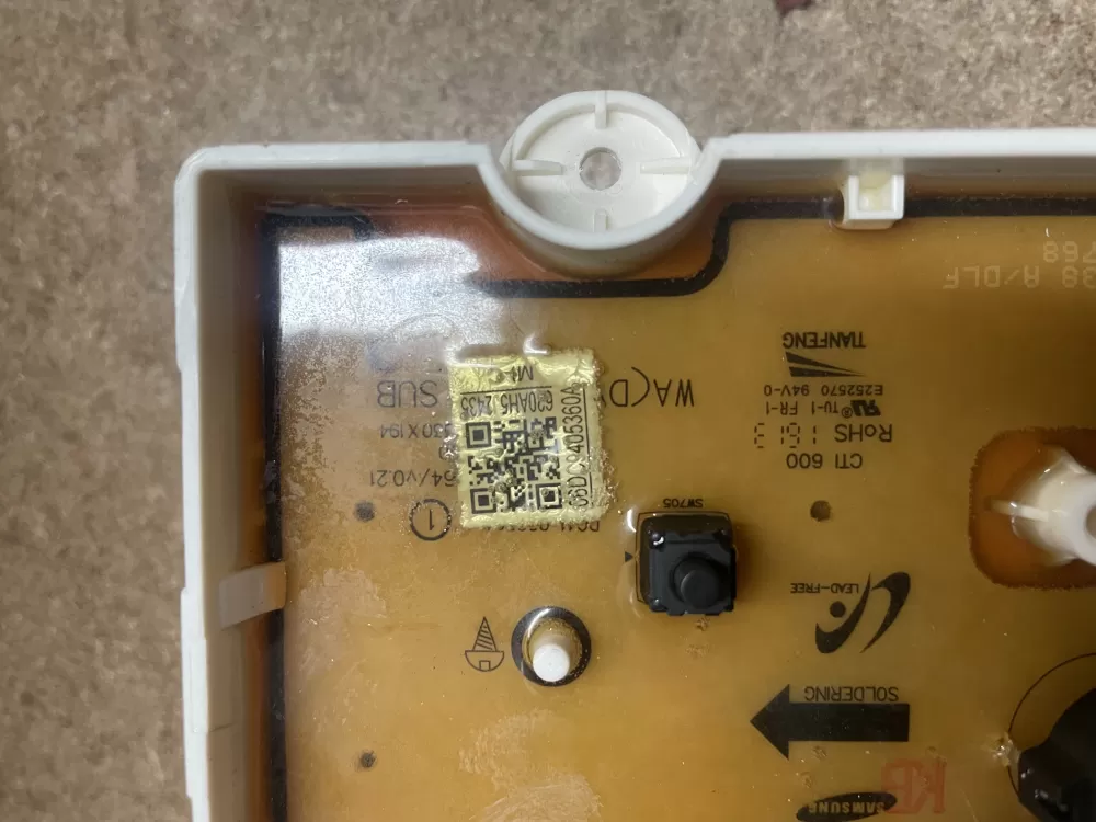 Samsung DC94 05360A Washer Control Board AZ12997 | KMV137