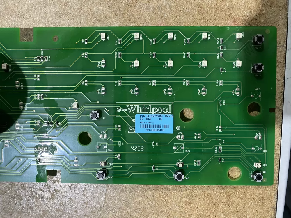 Whirlpool W10222204 Dryer Control Board W10222204 AZ73152 | BK810