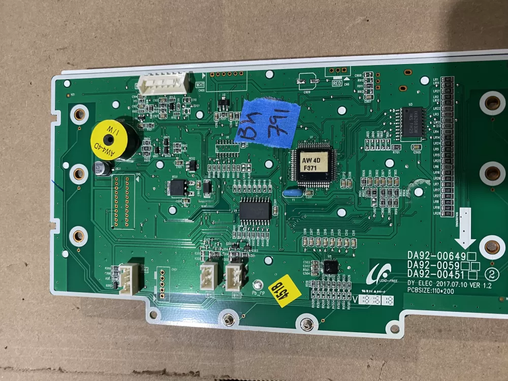 Samsung DA92 00649A Refrigerator Control Board Dispenser AZ88340 | BK791