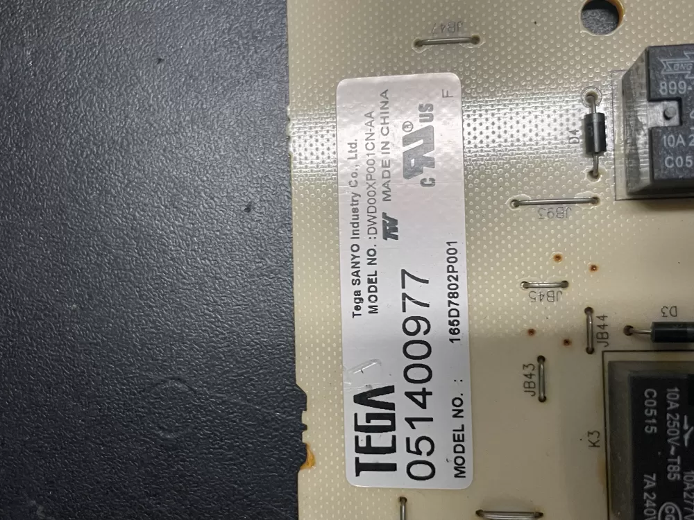 GE 165D7802P001 Dishwasher Control Board AZ12915 | 1175