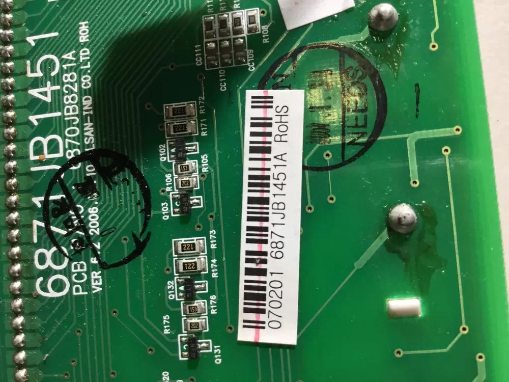 LG Kenmore 6871JB1451A Refrigerator Control Board Dispenser AZ44088 | NR1758