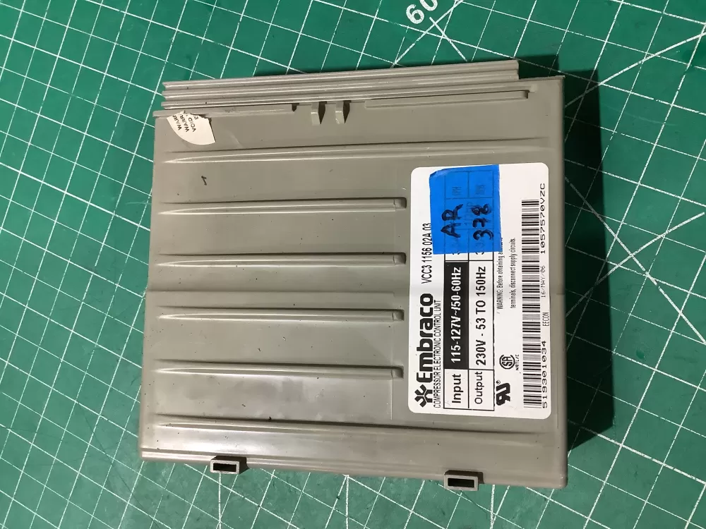 GE VCC3 1156 02 0193525033 Refrigerator Inverter Control Board AZ194952 | AR378
