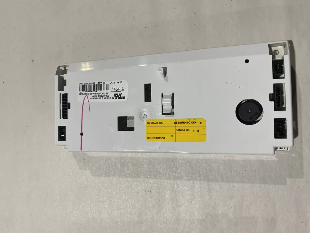 Whirlpool  KitchenAid  Roper  Estate W11384535 W11567938 PS16660488 Refrigerator Control Board Dispenser