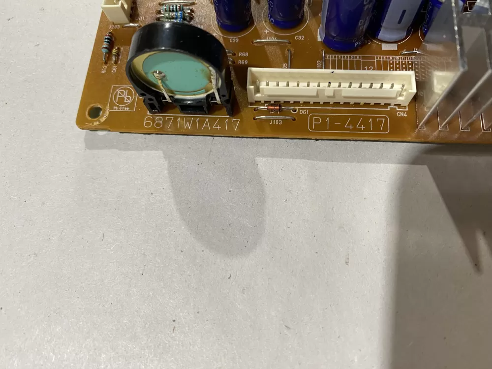 LG Wb27x10861 6871w1a417a Microwave Control Board Power AZ111460 | BK2000