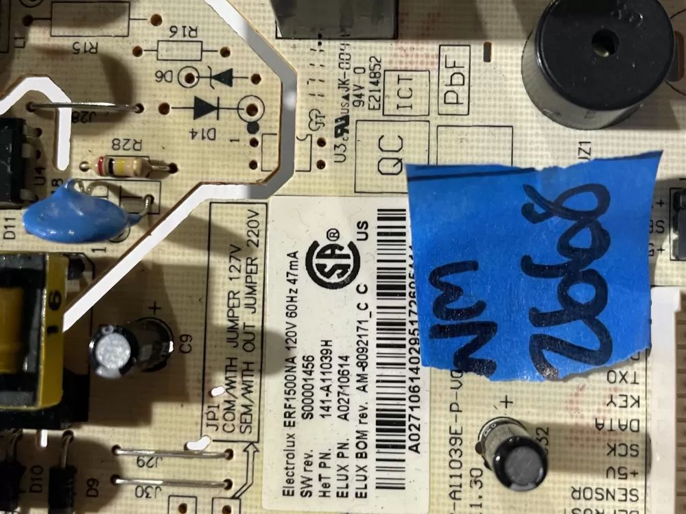 Electrolux Refrigerator A02710614 Main Board AZ186546 | Wm2668