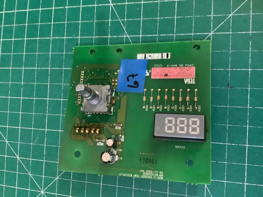 GE 164D6200G003 Oven Control Board Single Encoder Temperature AZ208121 | NR67