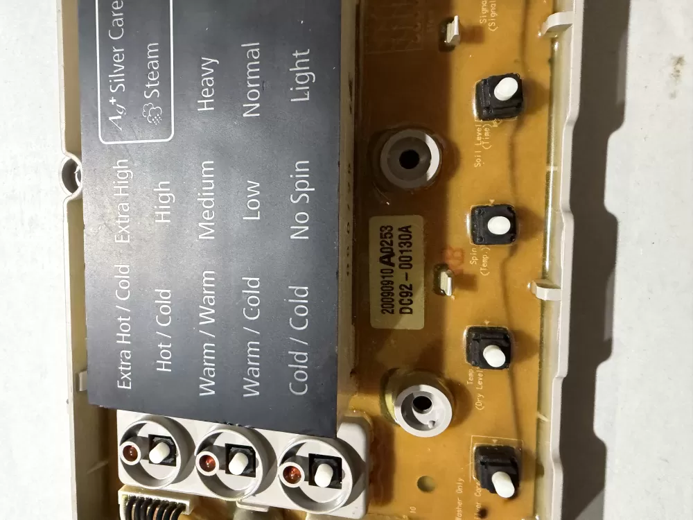 Samsung DC92-00130A DC92-00125A Washer UI Control Board AZ225755 | KMV630