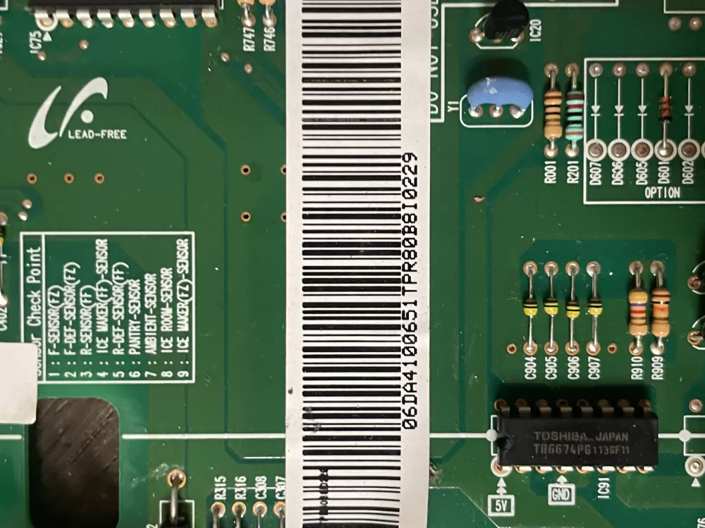 Samsung DA41 00651T DA4100651T Refrigerator Control Board AZ44168 | Wm590