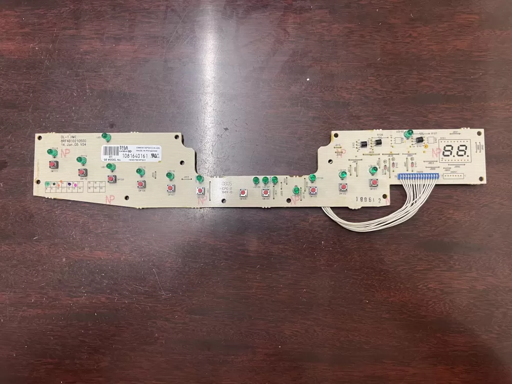GE 165D7803P001 Dishwasher Control Board