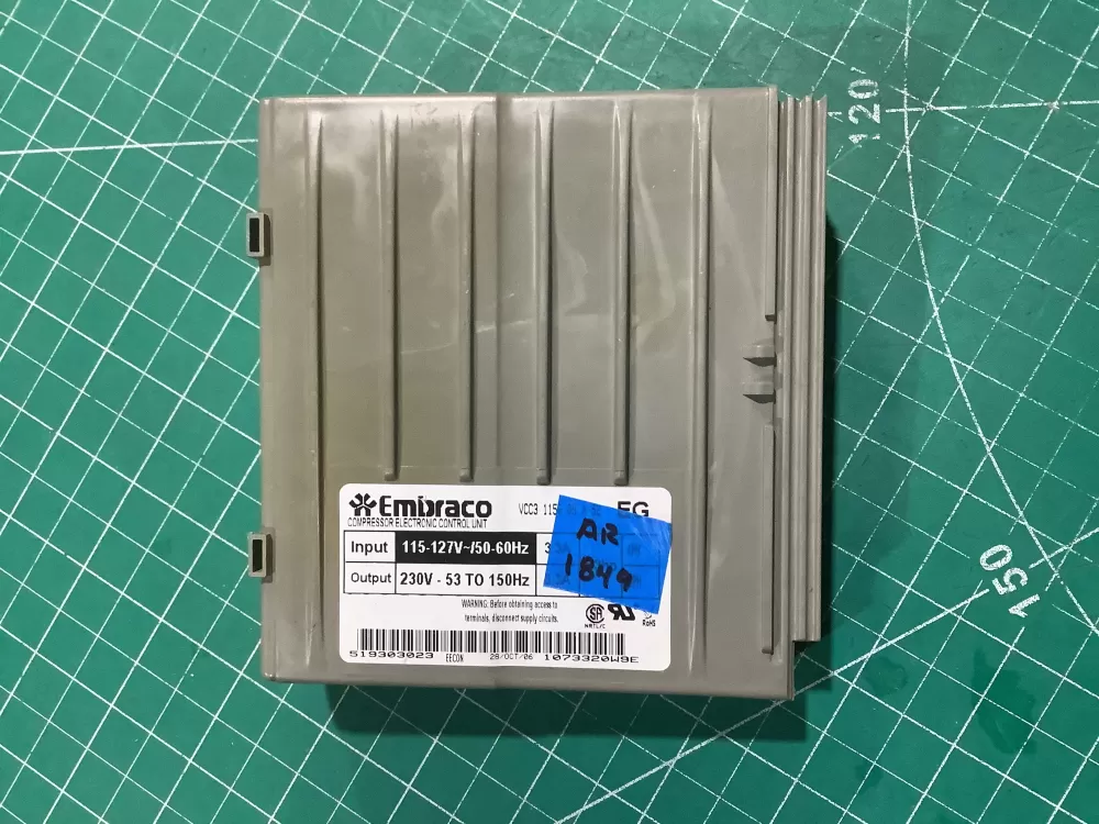  519303023 Refrigerator Control Board Embraco Inverter AZ227268 | AR1849