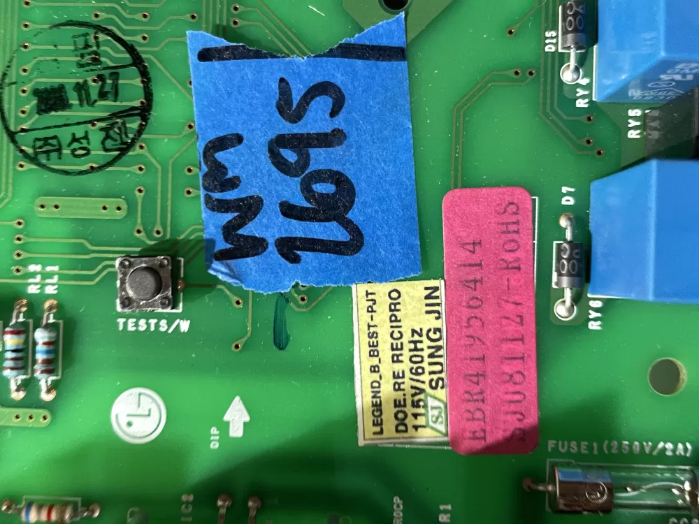 LG Kenmore ABY72909021 ABY72909023 Refrigerator Control Board AZ201517 | Wm2695