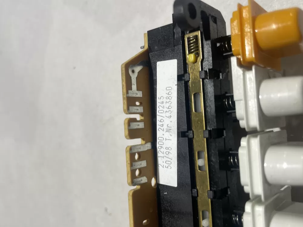 Miele 4363860 Washing Machine Control Board Push Button Switch AZ137955 | Wm2197