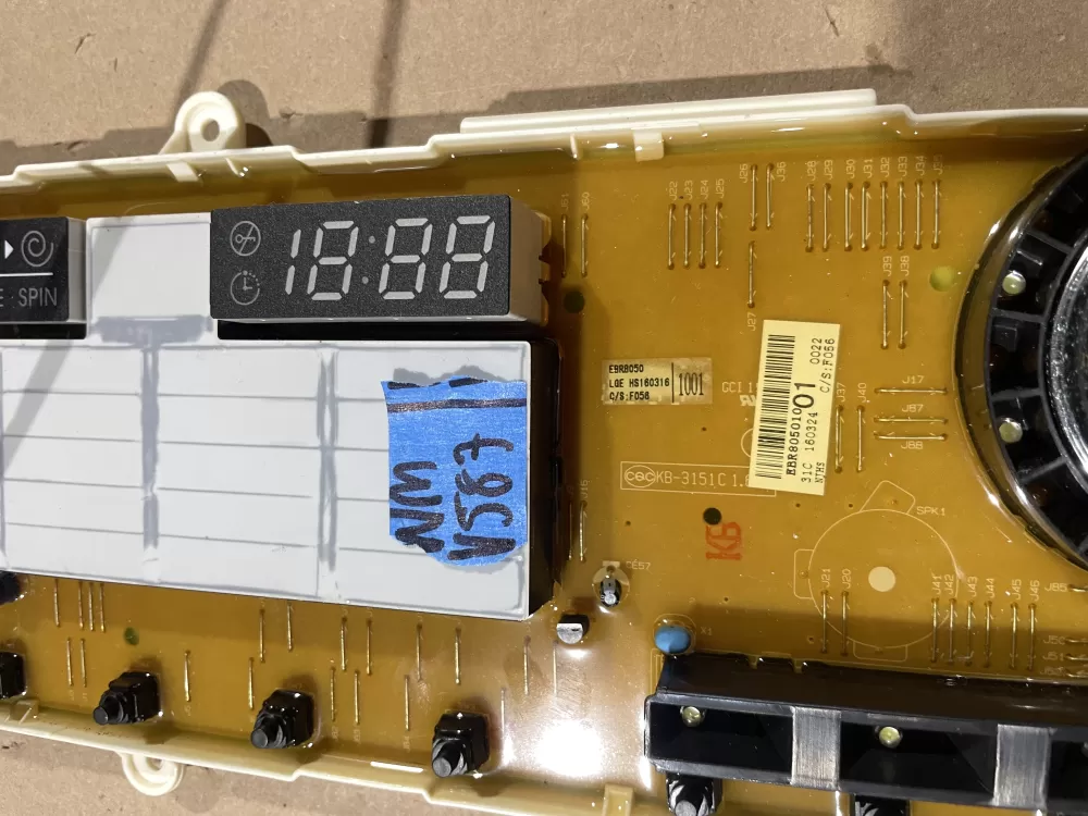 LG EBR80501001 EAX64809403 Washer Control Board AZ65202 | Wmv587
