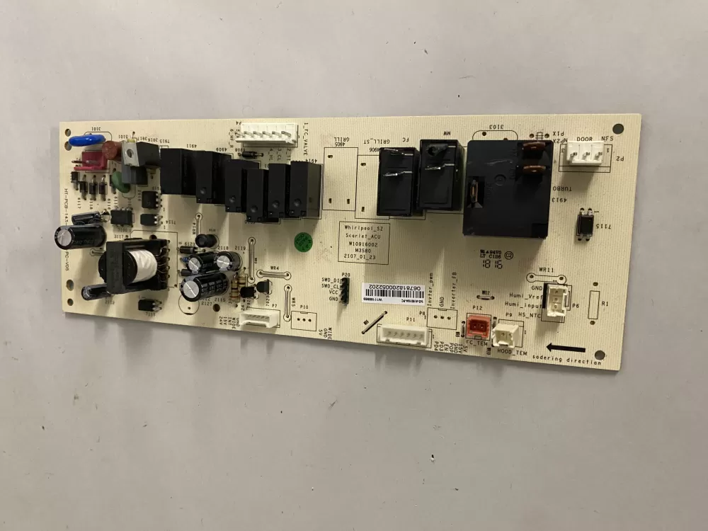 Whirlpool W11173795 W10916002 W11127096 Microwave Control Board