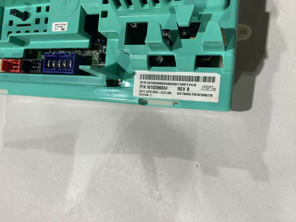 Whirlpool W10296034 W10393489 PS3495160 Washer Control Board AZ146303 | BK2455