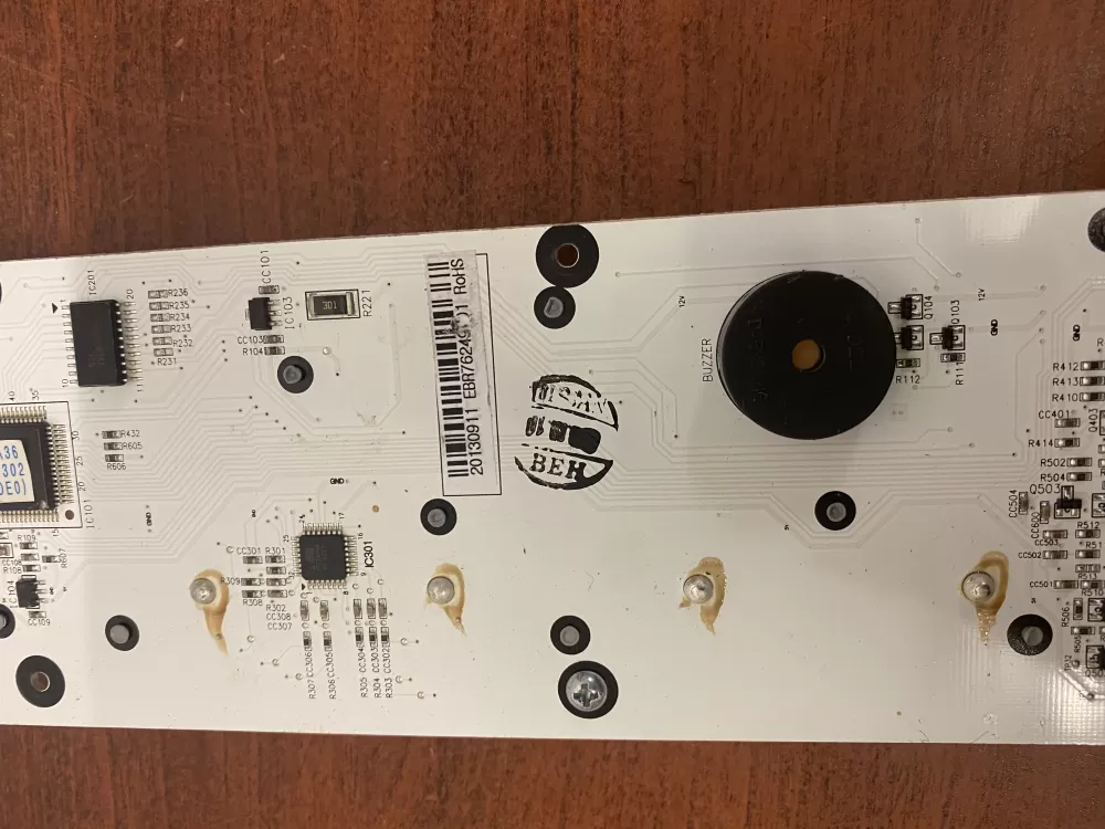 LG EBR76249301 Refrigerator Control Board Display AZ47351 | BK582