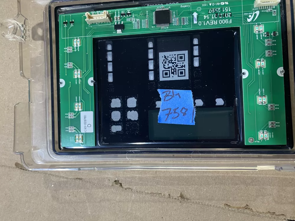 Samsung DC92-01607J DC94-06643A Dryer UI Control Board  AZ88356 | BK758