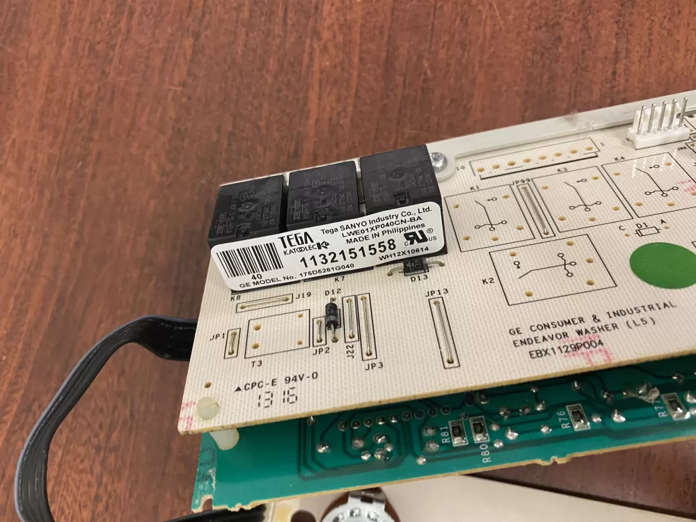 GE 175D5261G040 EBX1129P004 WH12X10614 Washer Control Board AZ38718 | BK1339