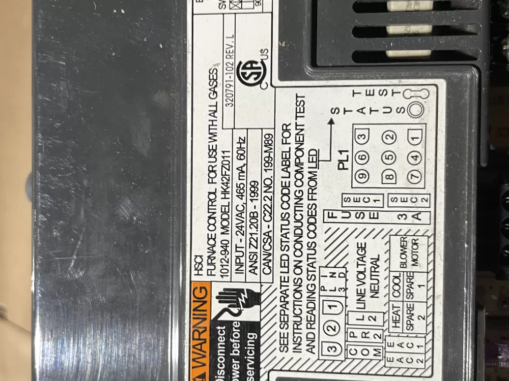 HK42F2011 Furnace Control Board AZ73431 | Wm803