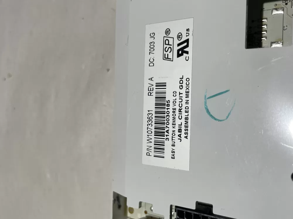 Whirlpool W10733631 Refrigerator Control Board | AZ134685 | Wm603
