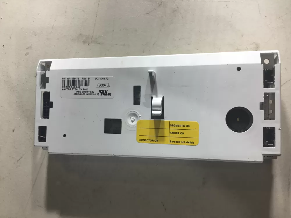 Whirlpool W11548537 W11459418 Refrigerator UI Control Board AZ46000 | NR1775