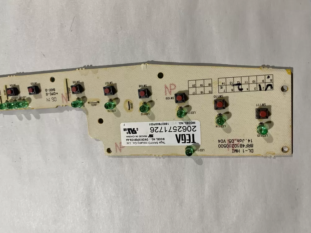 GE 165D7803P001 WD21X10378 Dishwasher Control Board AZ188788 | BK471