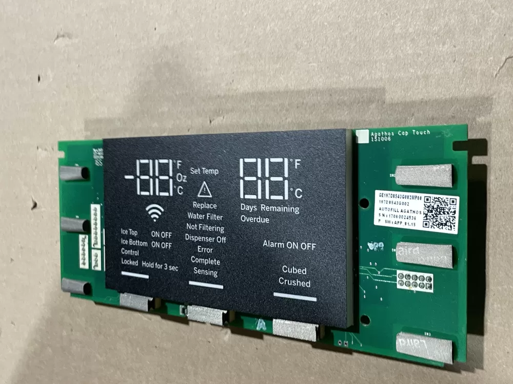 GE 200D5948P011 Refrigerator Display UI Control Board  AZ69272 | Wm574