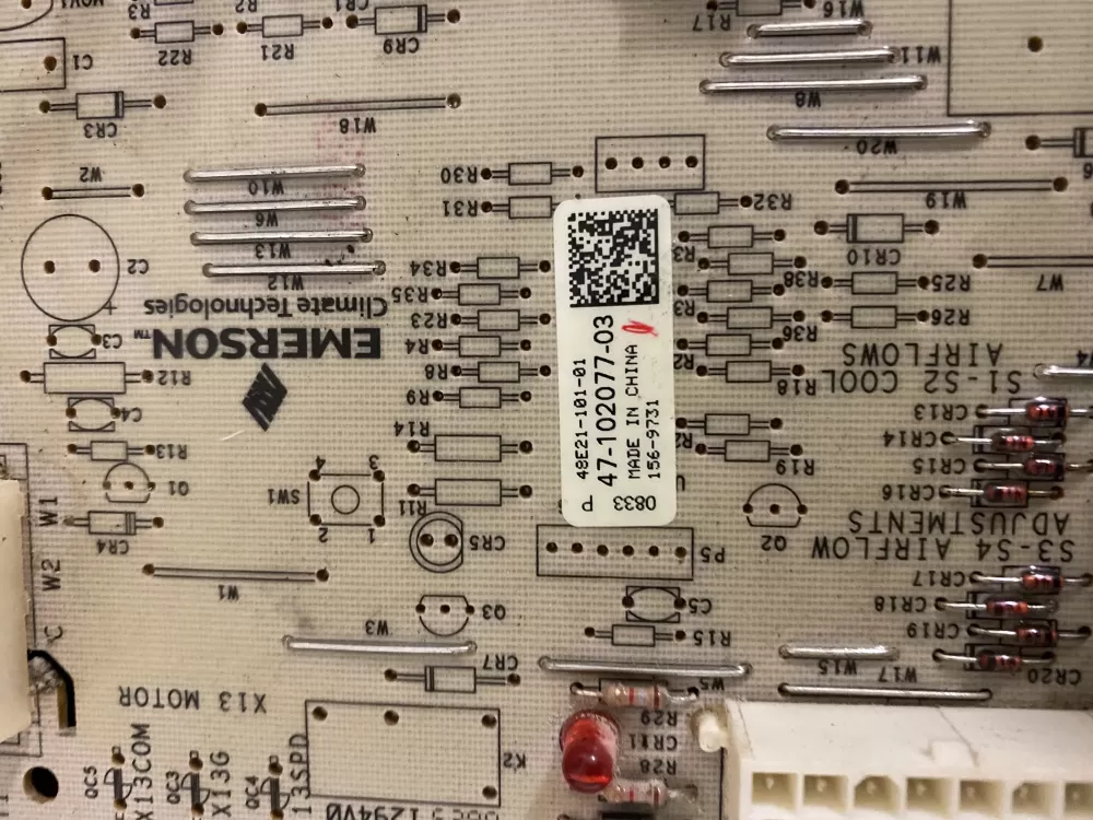 Rheem Emerson 47 102077 03 48e21 101 01  Control Board AZ32912 | BK1682