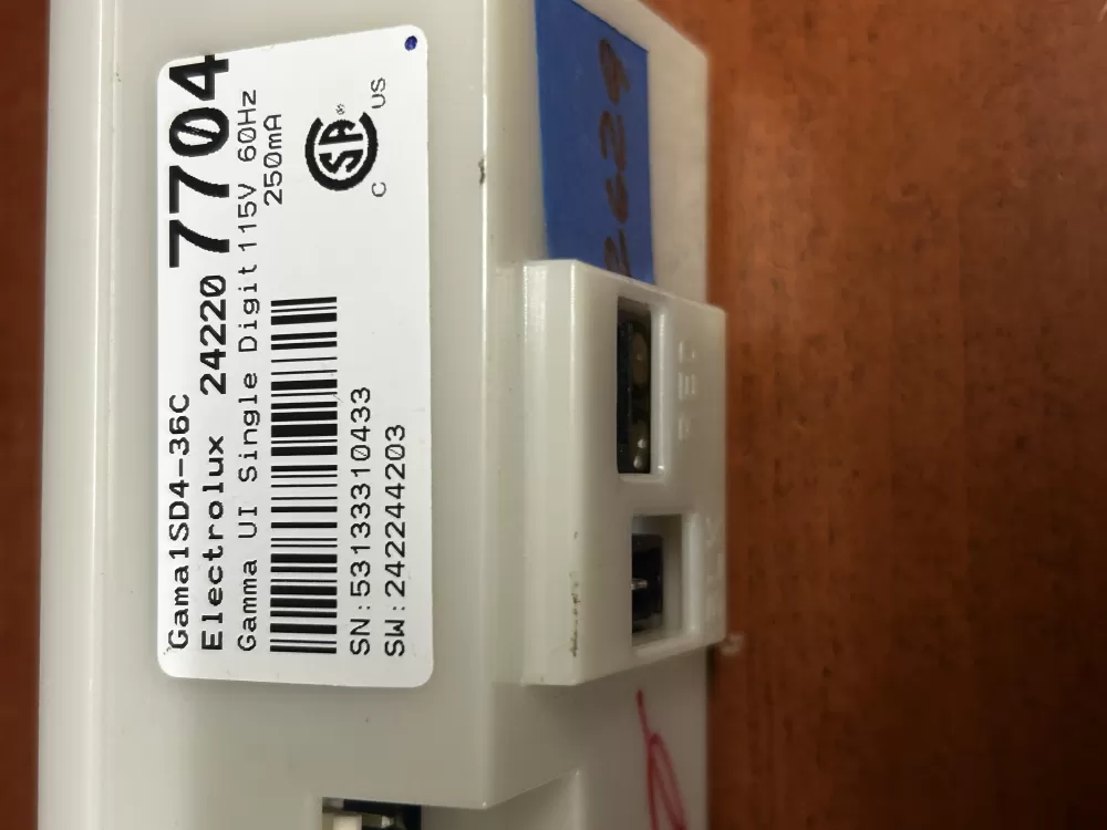 Frigidaire  Electrolux A01078804  AP5953796  242207704  242282304  3516025  5304498023  PS10060580  31160890098 Refrigerator UI Control Board