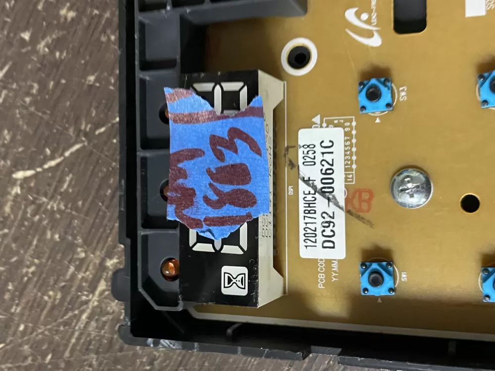 Samsung Dc92 00621c 00619d 00322e Dryer Control Board AZ49251 | Wm1803