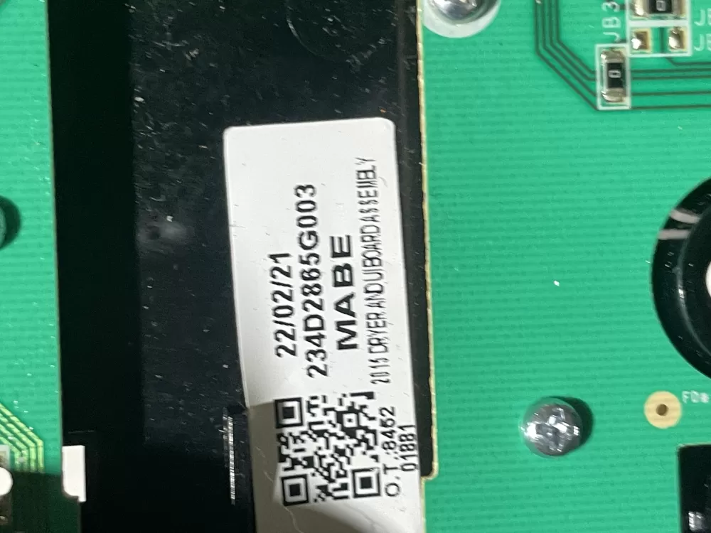 GE 234D2865G003 234D2855G004 WE22X31718 Washer Control Board AZ106805 | Wmv498