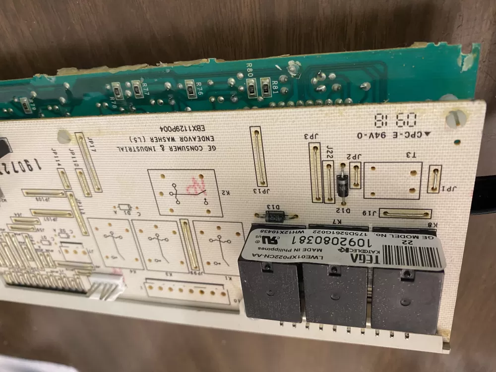 GE WH12X10525 175D5261G022 WH12X10438 Washer Control Board AZ40593 | BK1706