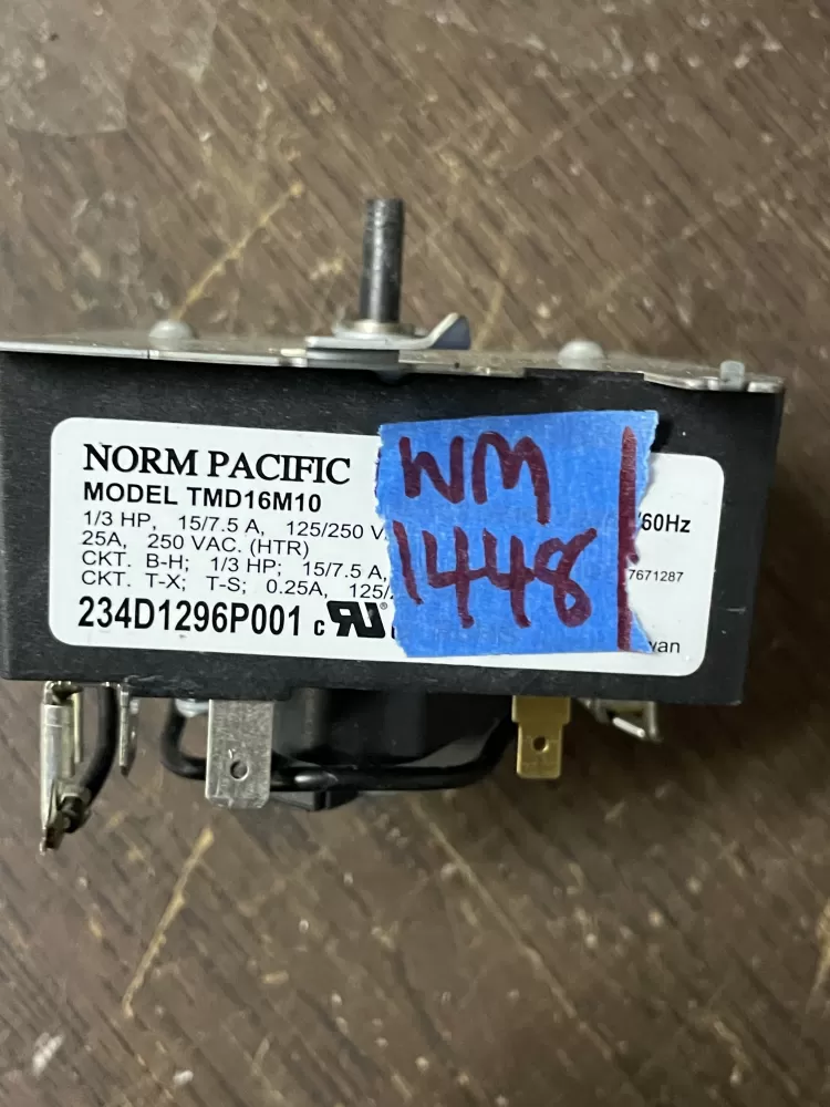 GE TMD16M10 234D1296P001 Dryer Timer AZ43574 | Wm1448