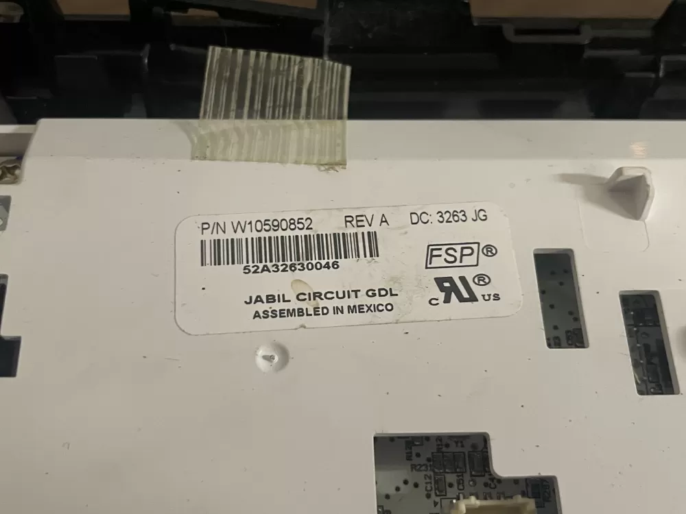 Whirlpool W10590825 Refrigerator Control Board Display Panel AZ60707 | Wm2050