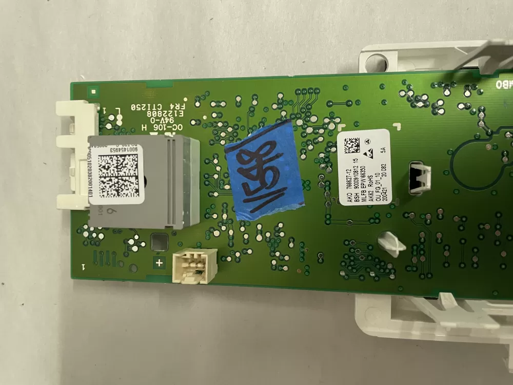 Bosch Dryer Control Panel 11008353 12008492 00635910 AZ203723 | KMV548
