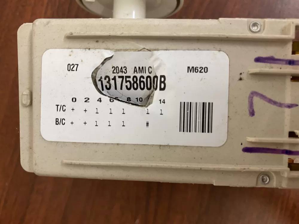 Frigidaire 131758600B GE Kenmore Washer Timer AZ33602 | BK1685