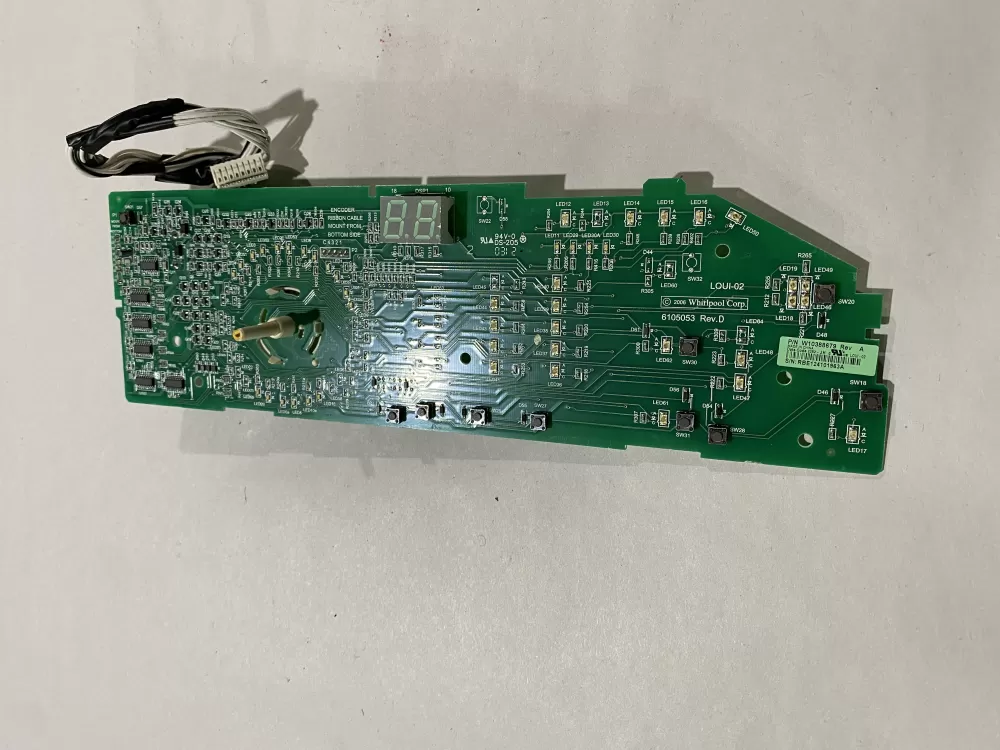 Whirlpool W10388679 W10388675 Dryer Control Board