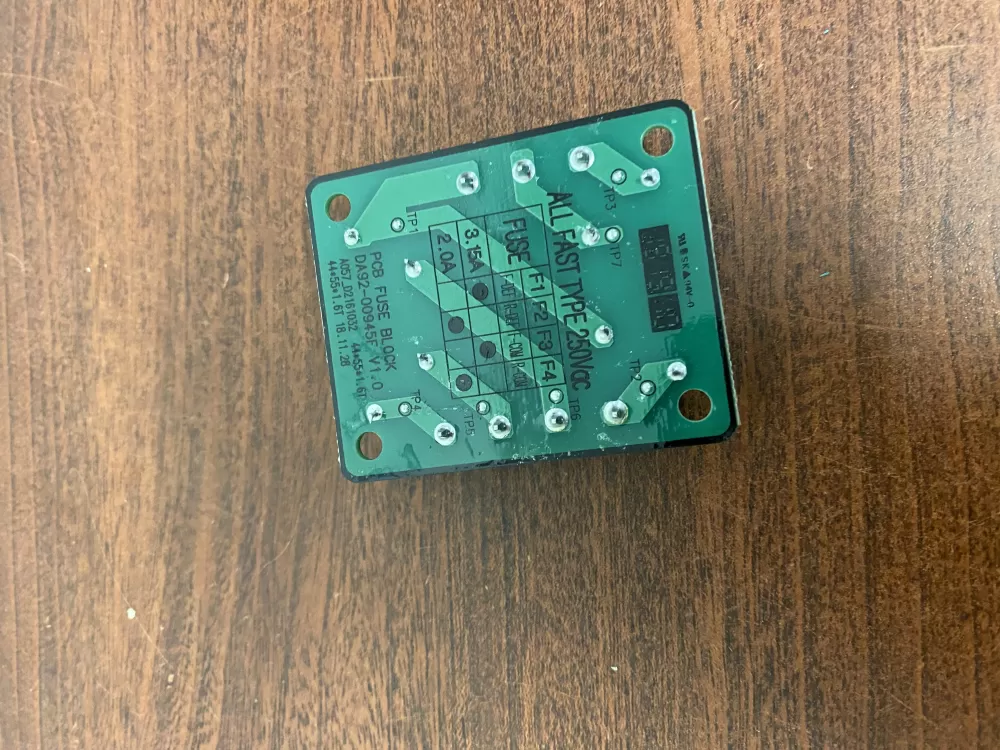 Samsung DA92 00945F Refrigerator Control Board Fuse AZ39016 | BK526