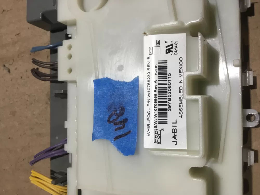 Whirlpool 10708956 W10708956 Dishwasher Control Board AZ95460 | Sl148