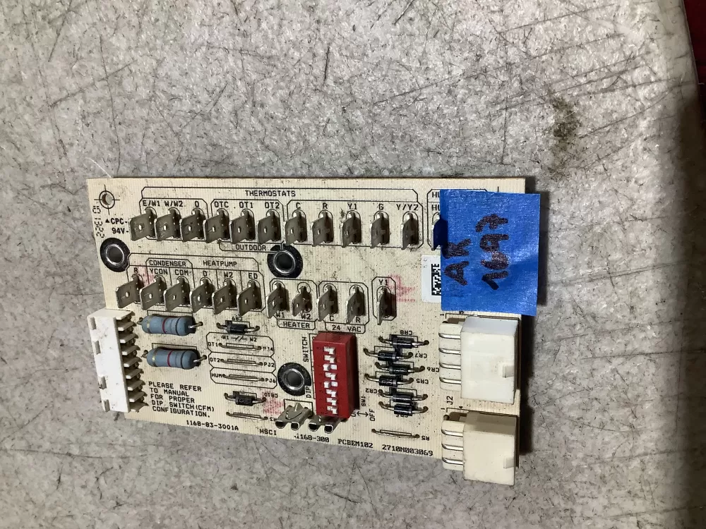 Goodman Amana 1168 300 Pcbem102 Furnace Control Board Ecm AZ111695 | AR1697