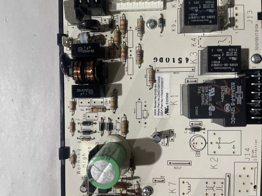 GE 175D5720G017 WE4M511 WE4M512 Dryer Control Board AZ206553 | KMV146