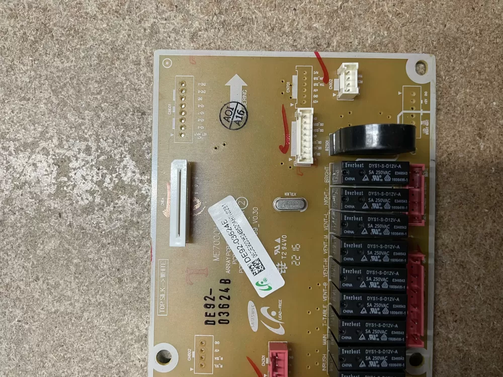 Samsung DE92 03624E Microwave Control Board Panel AZ22723 | KM1596