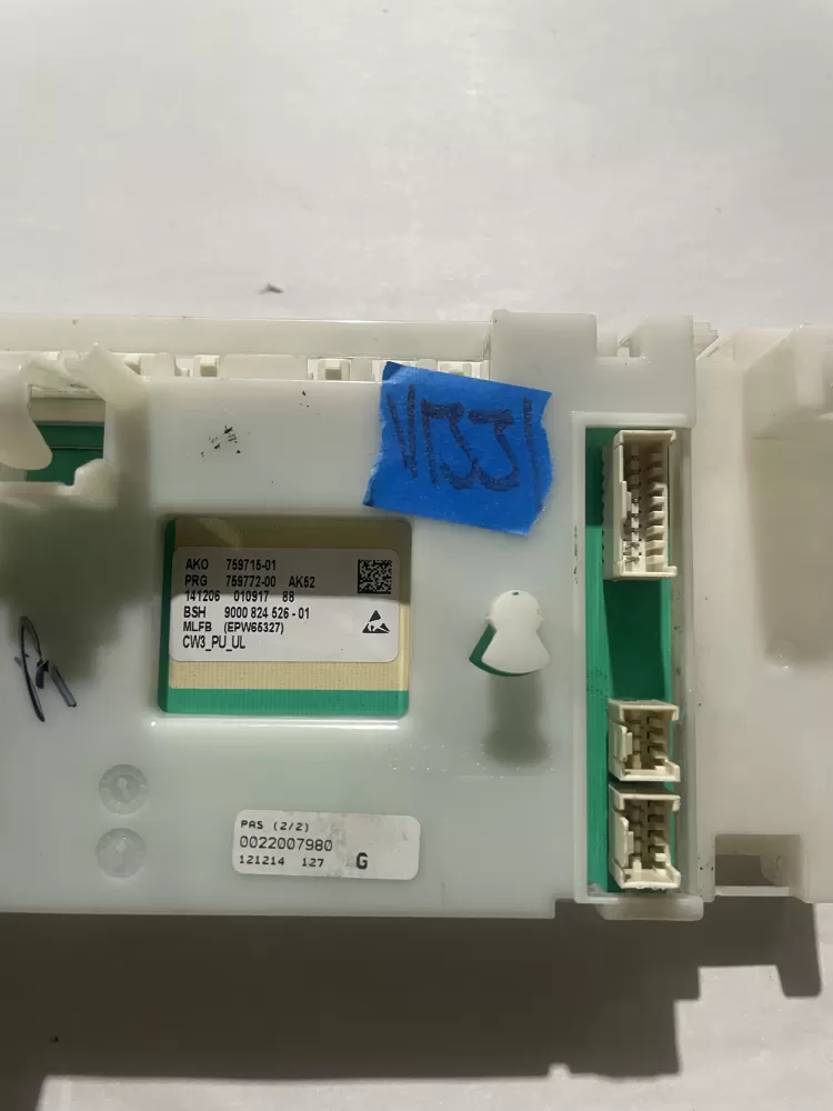 BOSCH 00746870 759715-01 9000824526-01 Washer Control Board AZ206468 | KMV133