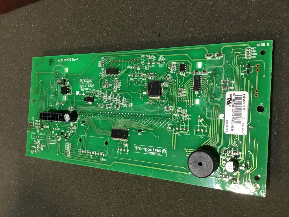 Whirlpool  Kenmore W10118778  W10179147  W10179147A  61550114 Refrigerator Dispenser Control Board