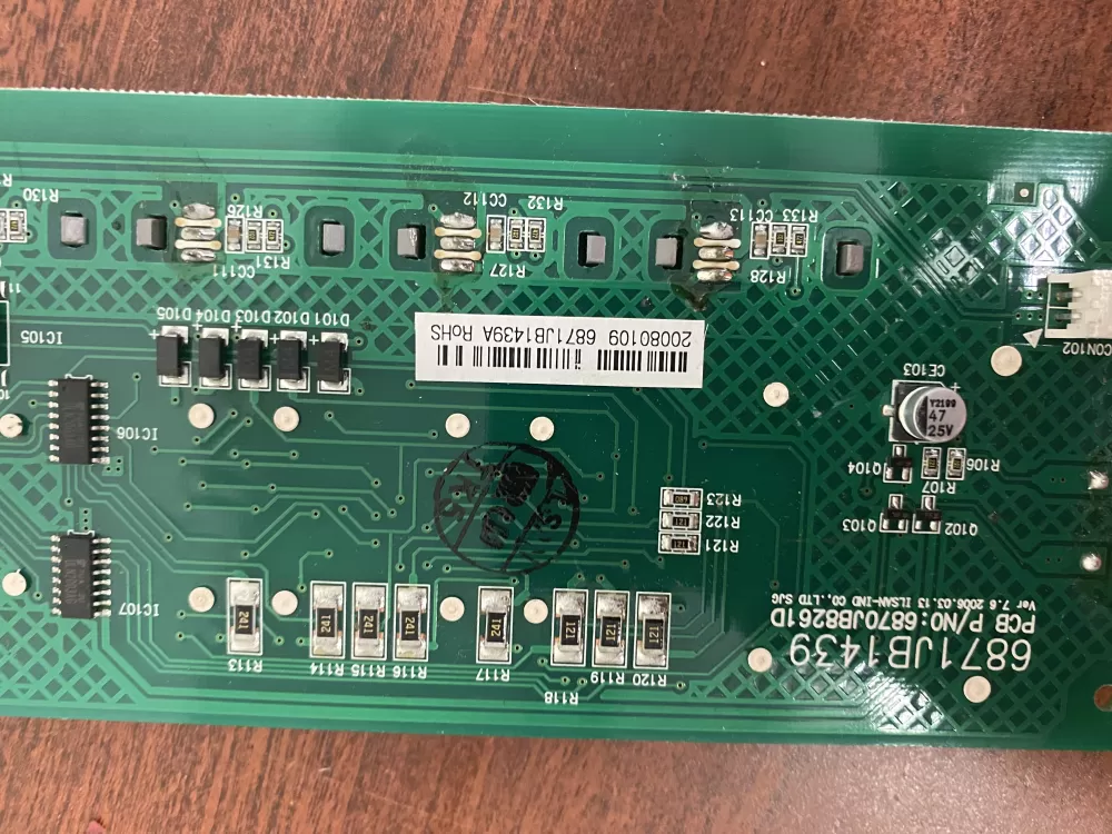 LG Kenmore 6871JB1439B Refrigerator Control Board Dispenser AZ41414 | BK1720