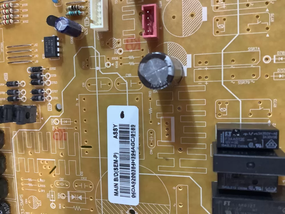 Samsung Refrigerator Main Control Board Part # DA92-00384H AZ183671 | ZC2706